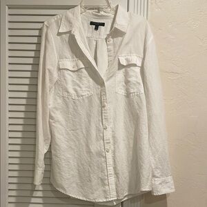 Banana Republic White Button Down Shirt